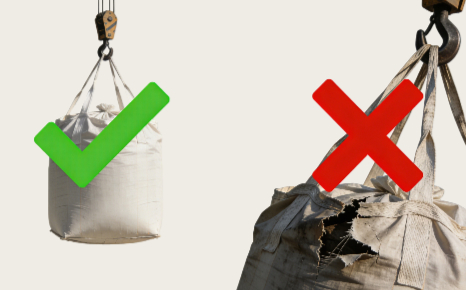 Precauções para o uso de contêineres flexíveis intermediários para granel (FIBCs)