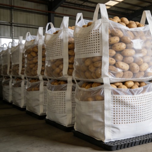 Reusable mold-proof breathable flexible bag with foldable design for space saving